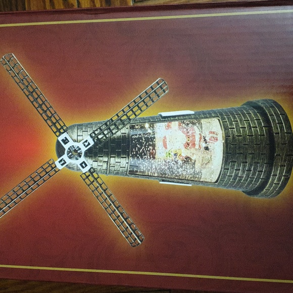 Christmas lighted windmill lantern - Picture 2 of 8